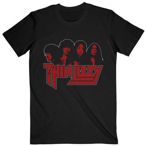 Angel H Other - Thin Lizzy Unisex T-Shirt Band Photo Logo